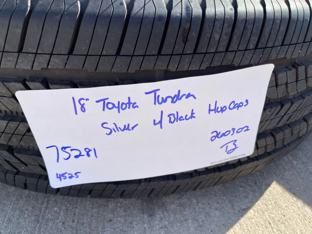 18" Toyota Tundra Sequoia TRD OEM wheels rims 75281 Lexus GX550 LX600 NEW 2026 Texas Truck Tire