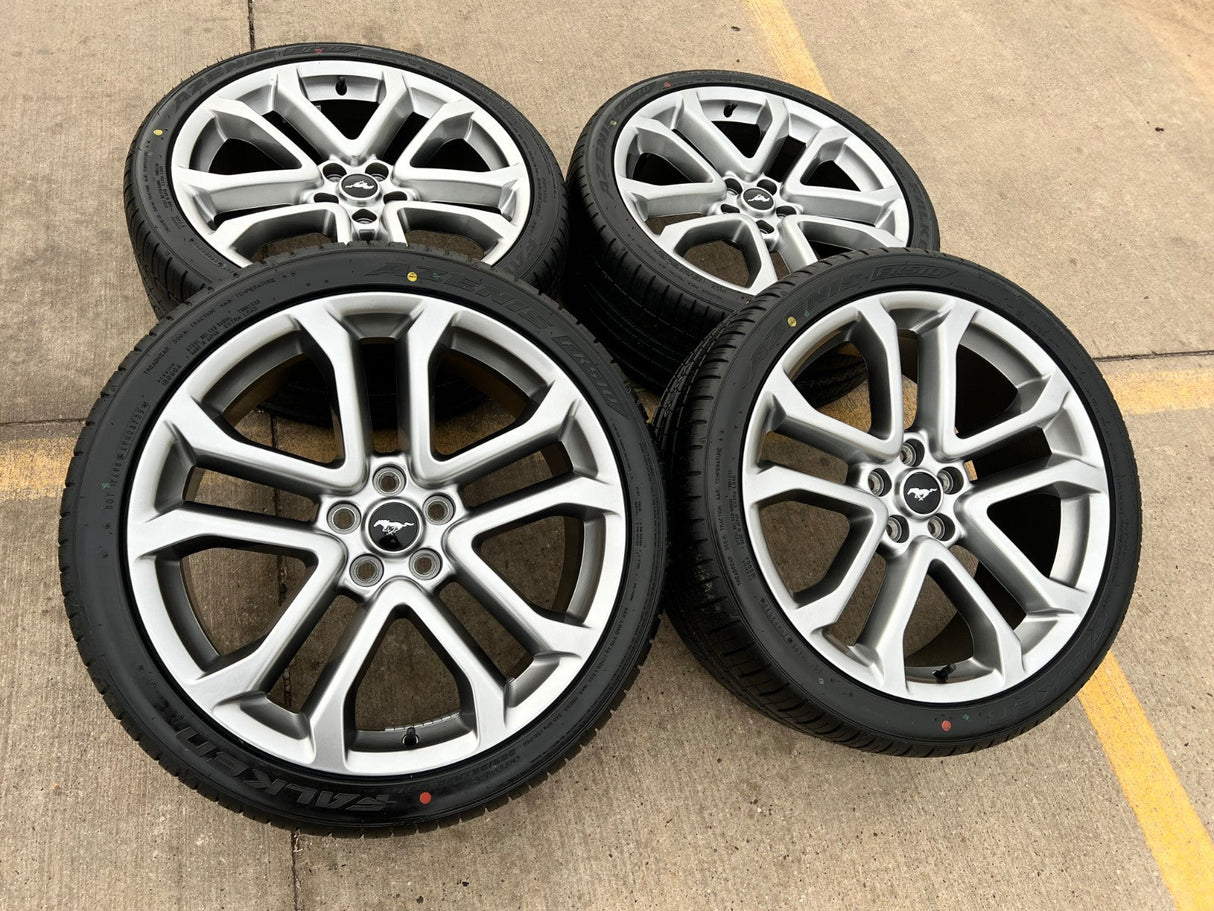 20" Ford Mustang GT OEM 10167 wheels rims 2021 2022 2023 2024 2025 FALKEN NEW Texas Truck Tire