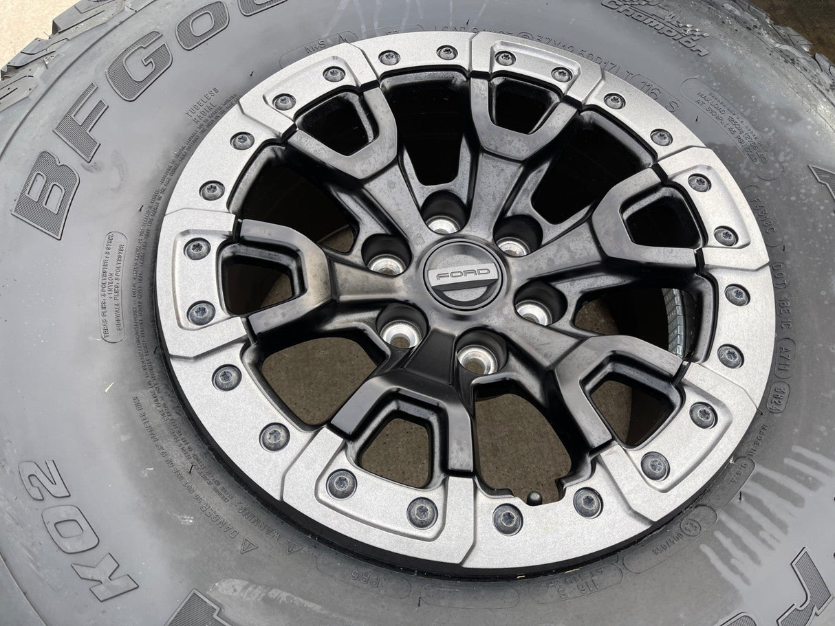 17" Ford F-150 Raptor Bronco R OEM BEADLOCK 51222 rims wheels 2025 2026 NEW 37" Texas Truck Tire