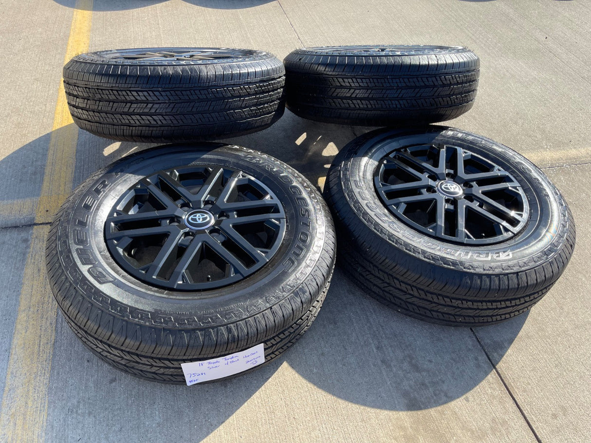 18" Toyota Tundra Sequoia TRD OEM wheels rims 75281 Lexus GX550 LX600 NEW 2026 Texas Truck Tire