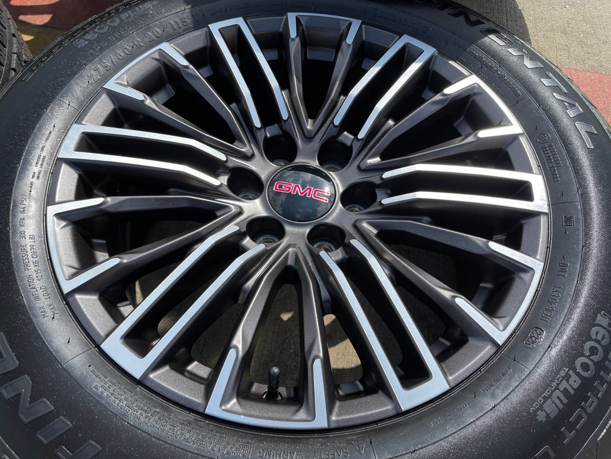 20" GMC Sierra Yukon Chevy Silverado OEM wheels rims 2024 2025 2026 NEW Texas Truck Tire