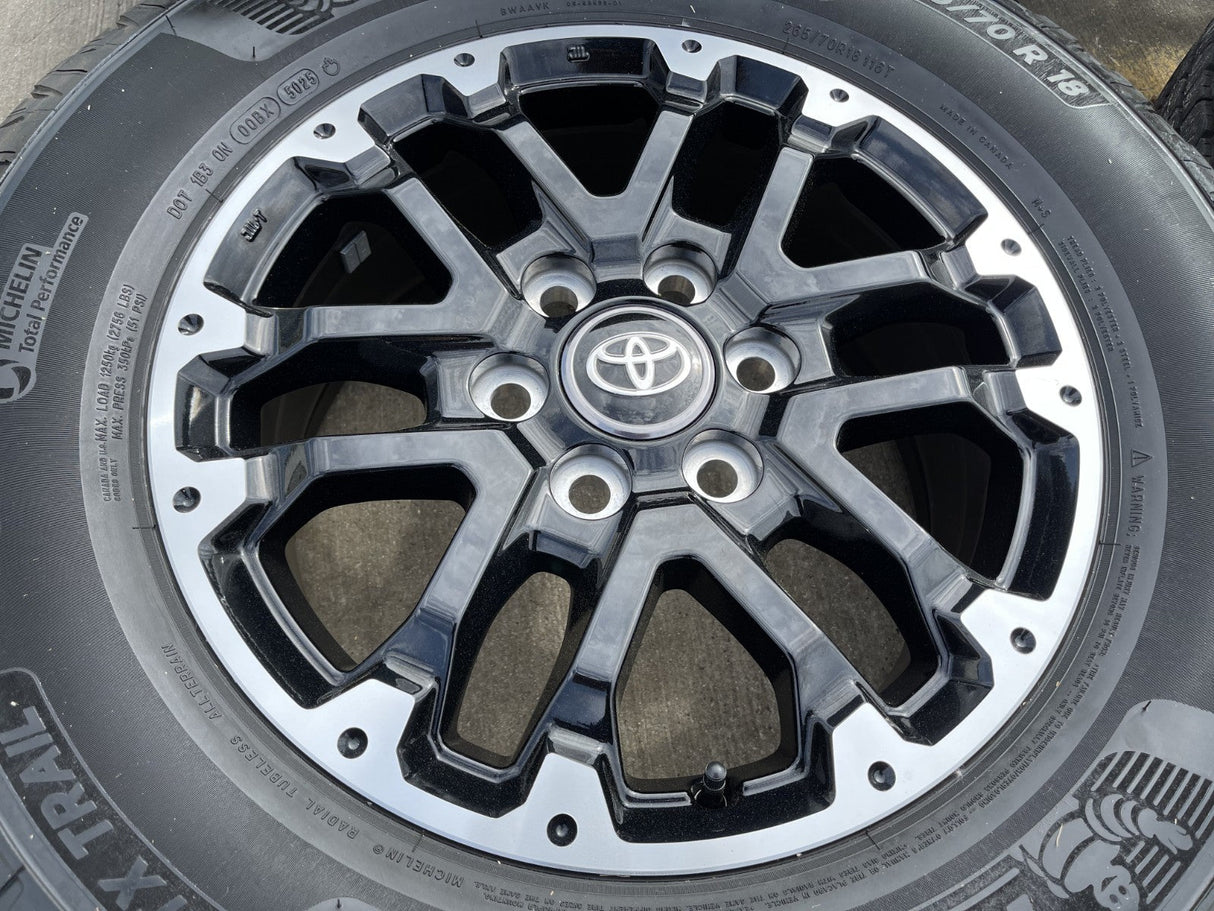18" Toyota Tundra TRD OEM black wheels rims 75273 Sequoia 2024 2025 2026 Texas Truck Tire