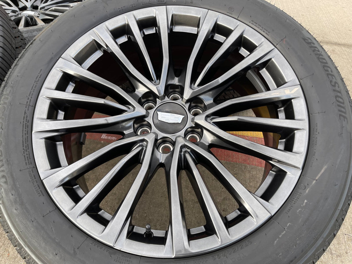 22" Cadillac Escalade V Platinum OEM 4883 95479 wheels rims 2024 2025 2026 NEW V Texas Truck Tire