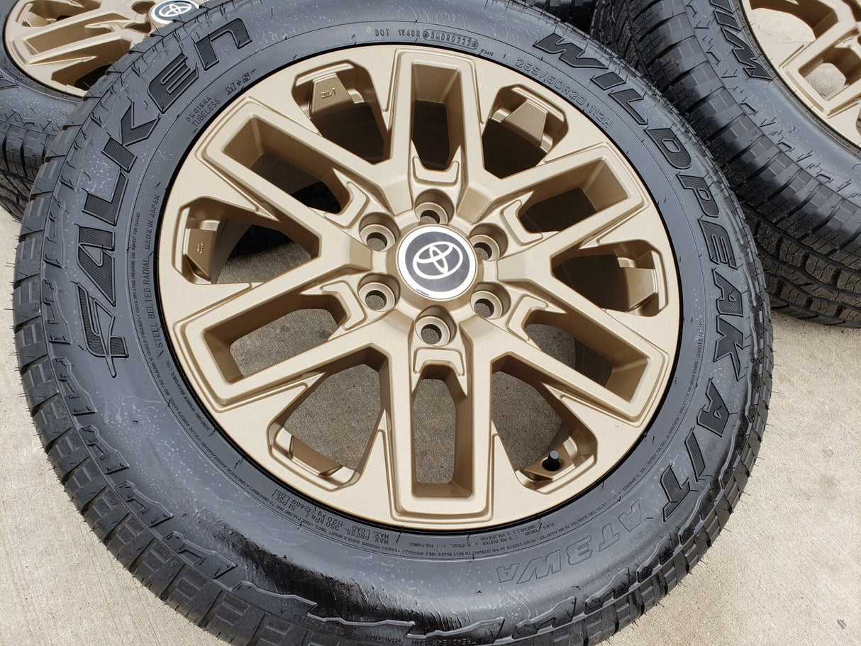 20" Toyota Tundra TRD OEM wheels rims BRONZE TSS 95295 75276 Sequoia 2026 NEW Texas Truck Tire
