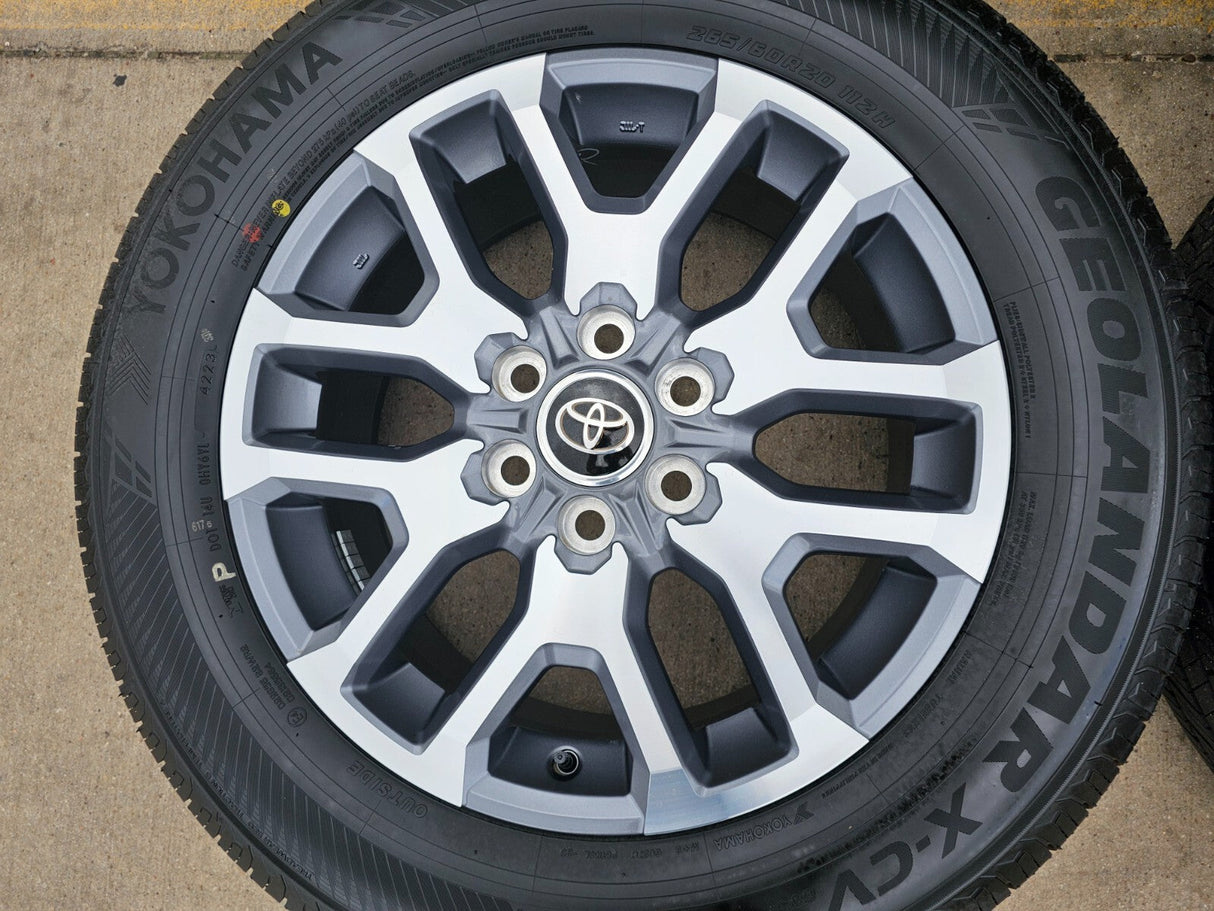 20" Toyota Tundra TSS TRD OEM wheels rims 95359 75277 Sequoia 2024 2025 2026 NEW Texas Truck Tire