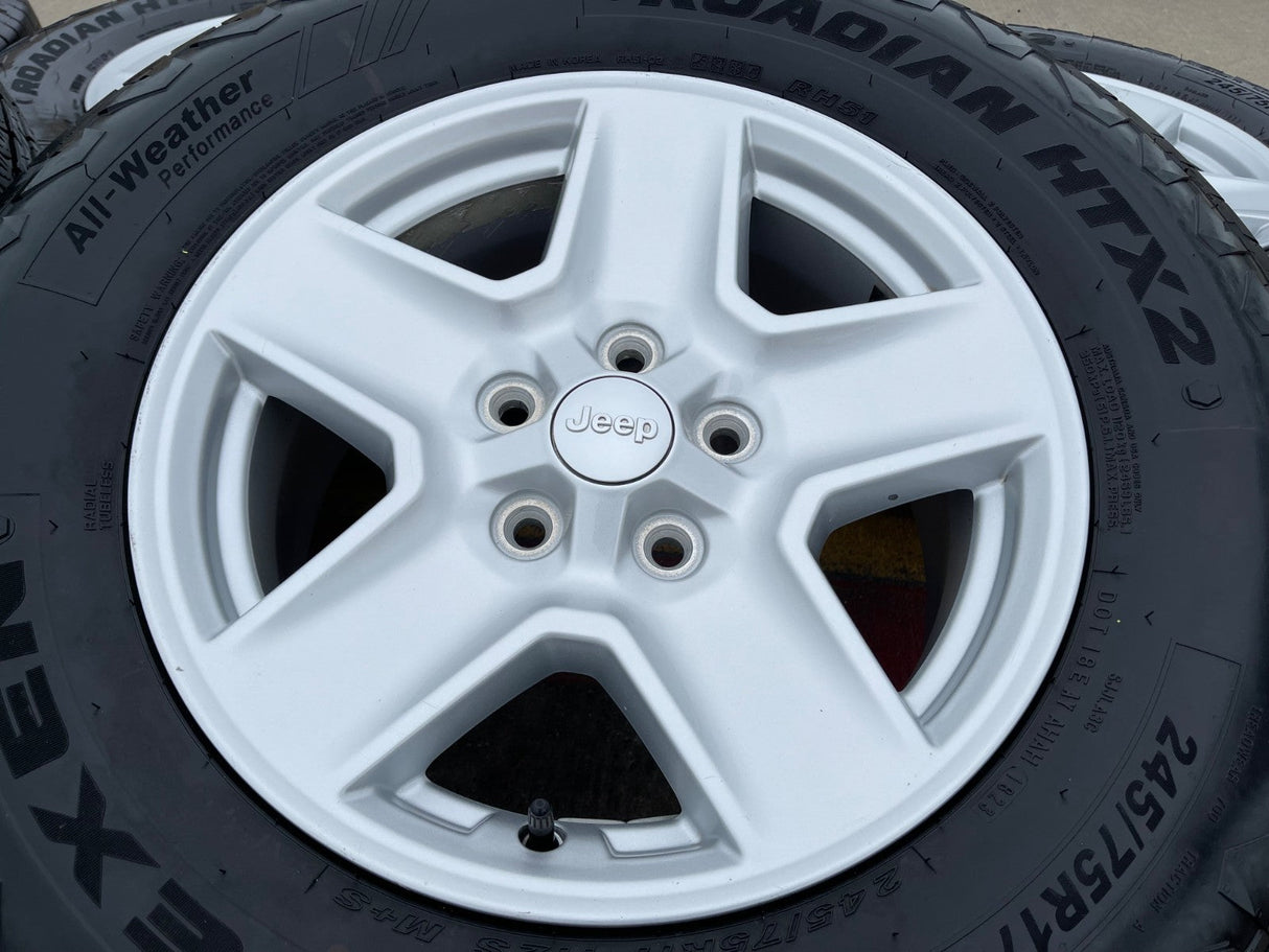 17" Jeep Gladiator OEM wheels rims 9235 Wrangler 2024 2025 2026 NEXEN Texas Truck Tire