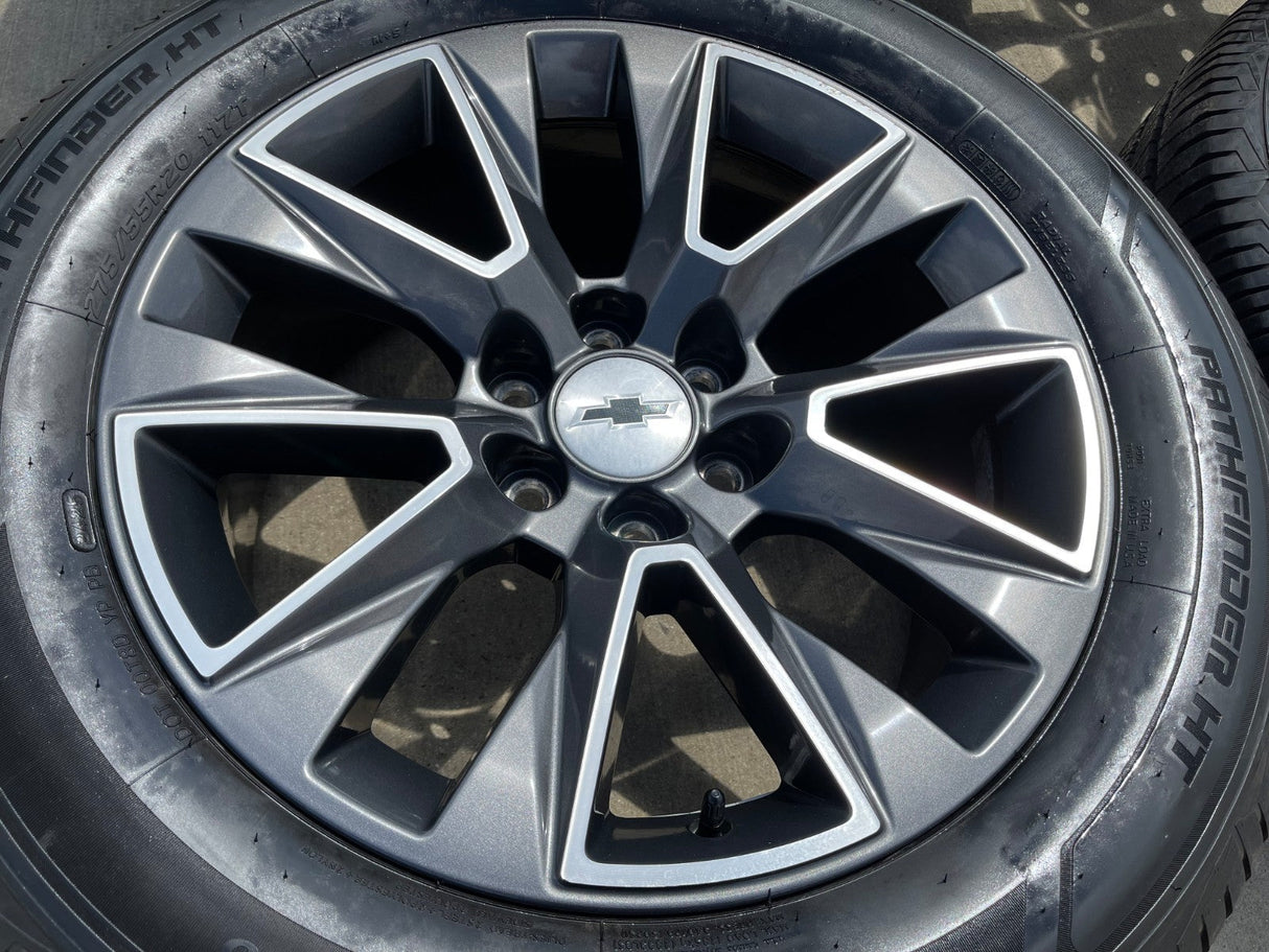 20" Chevy Tahoe Silverado OEM 5919 wheels rims GMC Yukon tires PATHFINDER Texas Truck Tire