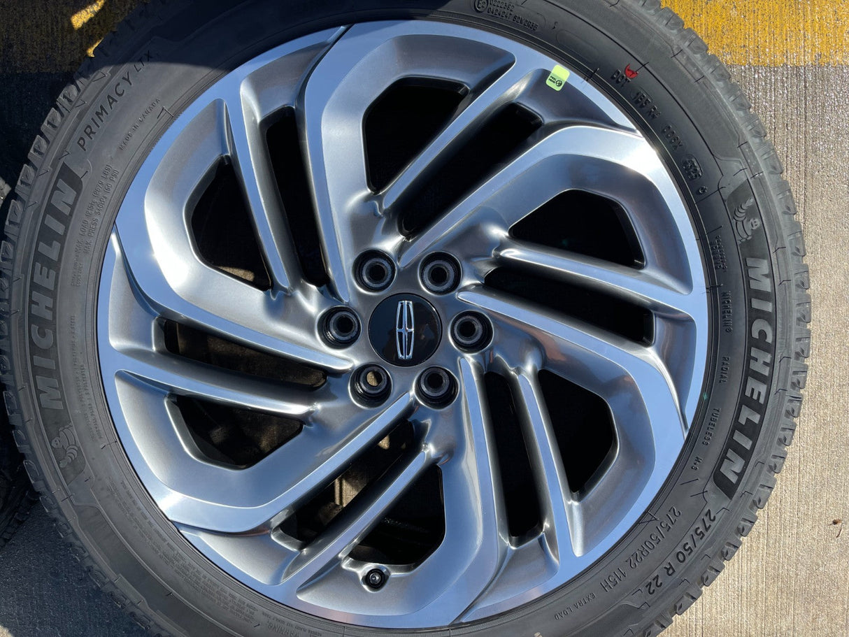 22" Lincoln Navigator OEM 94225 rims wheels BLACK LABEL 2025 2026 MICHELIN NEW Texas Truck Tire