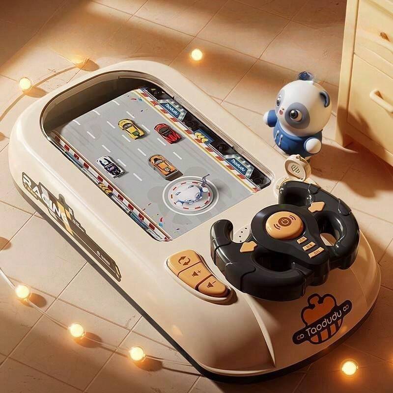 Racing Adventure Musical Steering Wheel Toy Car for Kids Driving Game