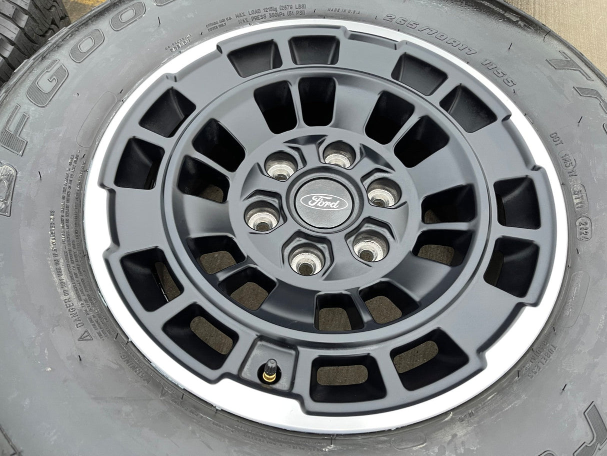 17" Ford Ranger Bronco HERITAGE OEM 22025 wheels rims BFG KO2 A/T NEW Texas Truck Tire