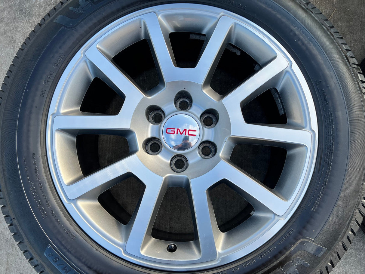 20" GMC Sierra Yukon DENALI OEM wheels rims 5699 5644 MICHELIN DEFENDER LTX M/S2 Texas Truck Tire