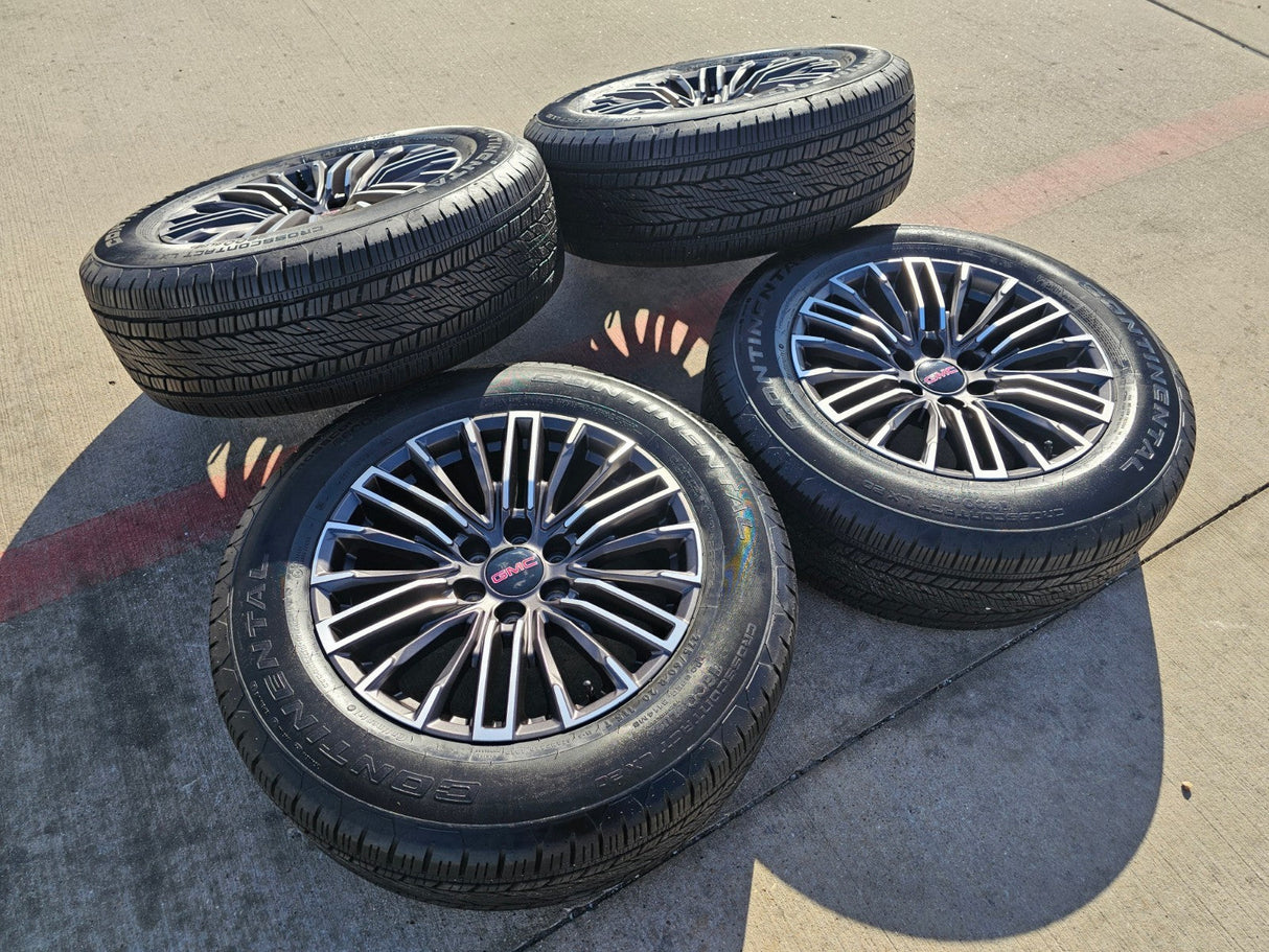 20" GMC Sierra Yukon Chevy Silverado OEM wheels rims 2024 2025 2026 NEW Texas Truck Tire
