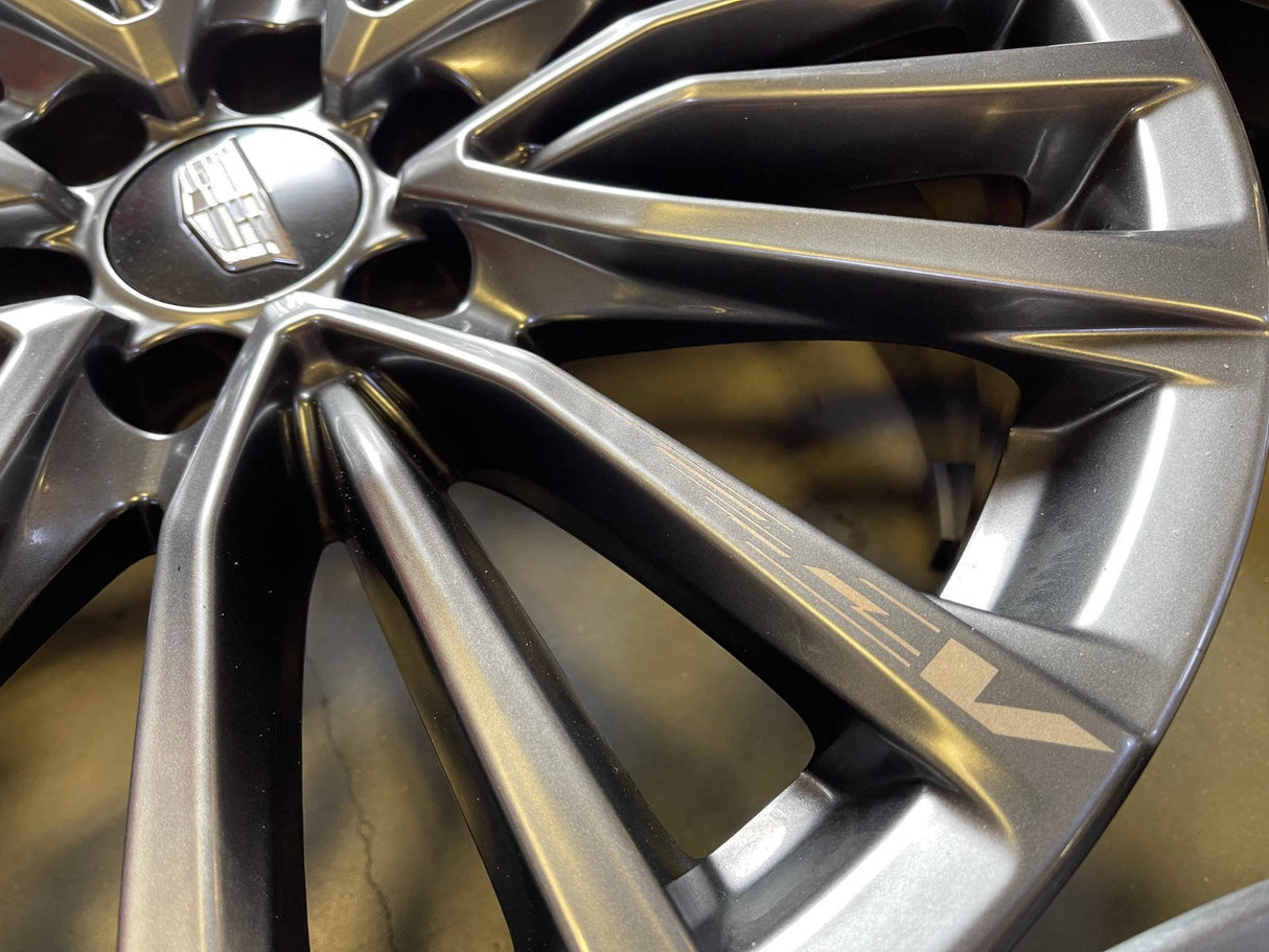 22" Cadillac Escalade V Platinum OEM 4883 wheels rims 2023 2024 2025 2026 NEW Texas Truck Tire