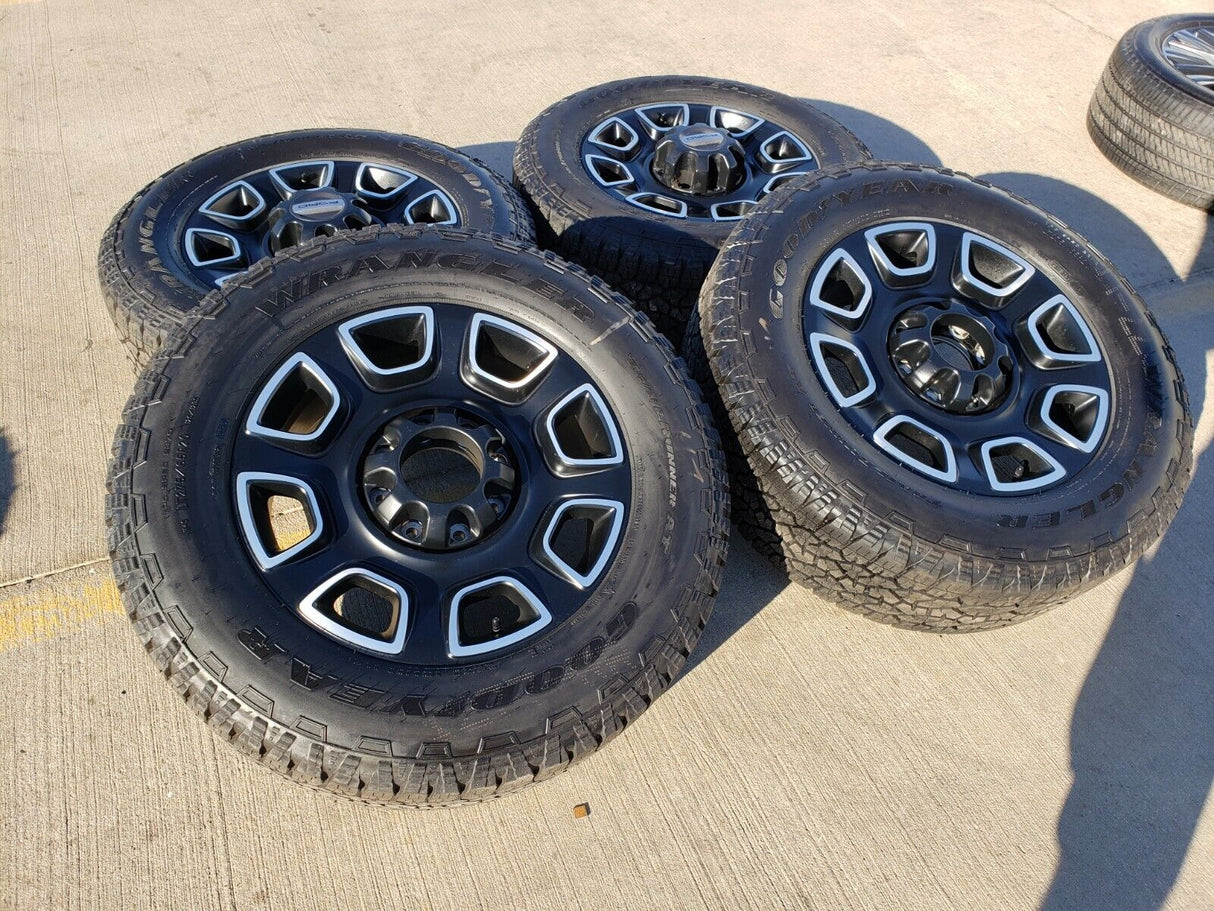 20" Ford F-250 F-350 OEM Lariat Platinum wheels rims 10486 A/T tires NEW Texas Truck Tire