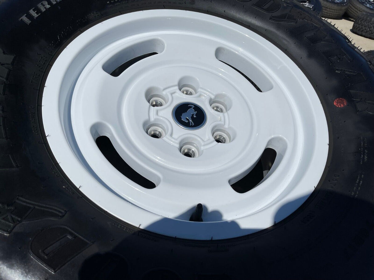 17" Ford Bronco HERITAGE Limited Edition wheels rims white 35" NEW 2024 2025 Texas Truck Tire