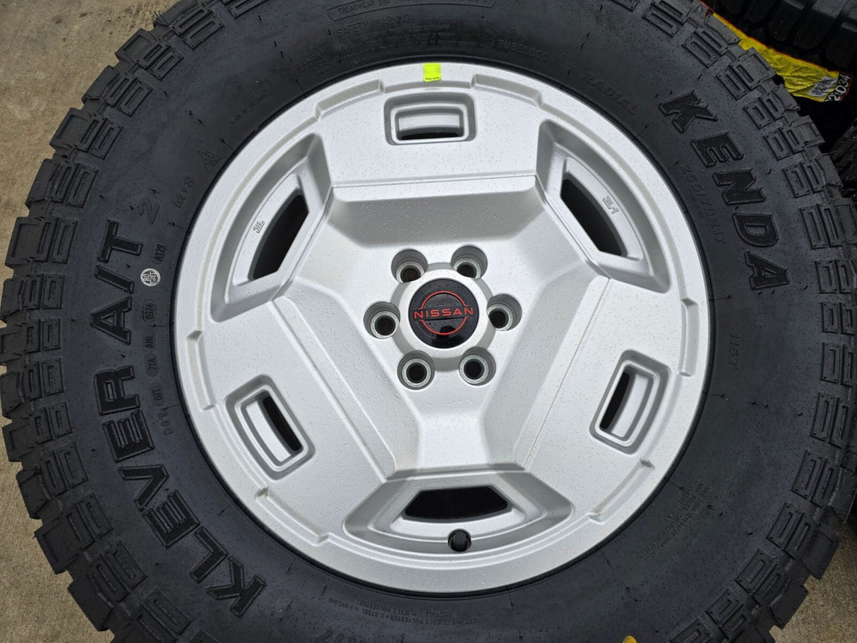 17" Nissan Frontier OEM Retro Hardbody Edition 62783 wheels rims 2025 NEW A/T2 Texas Truck Tire