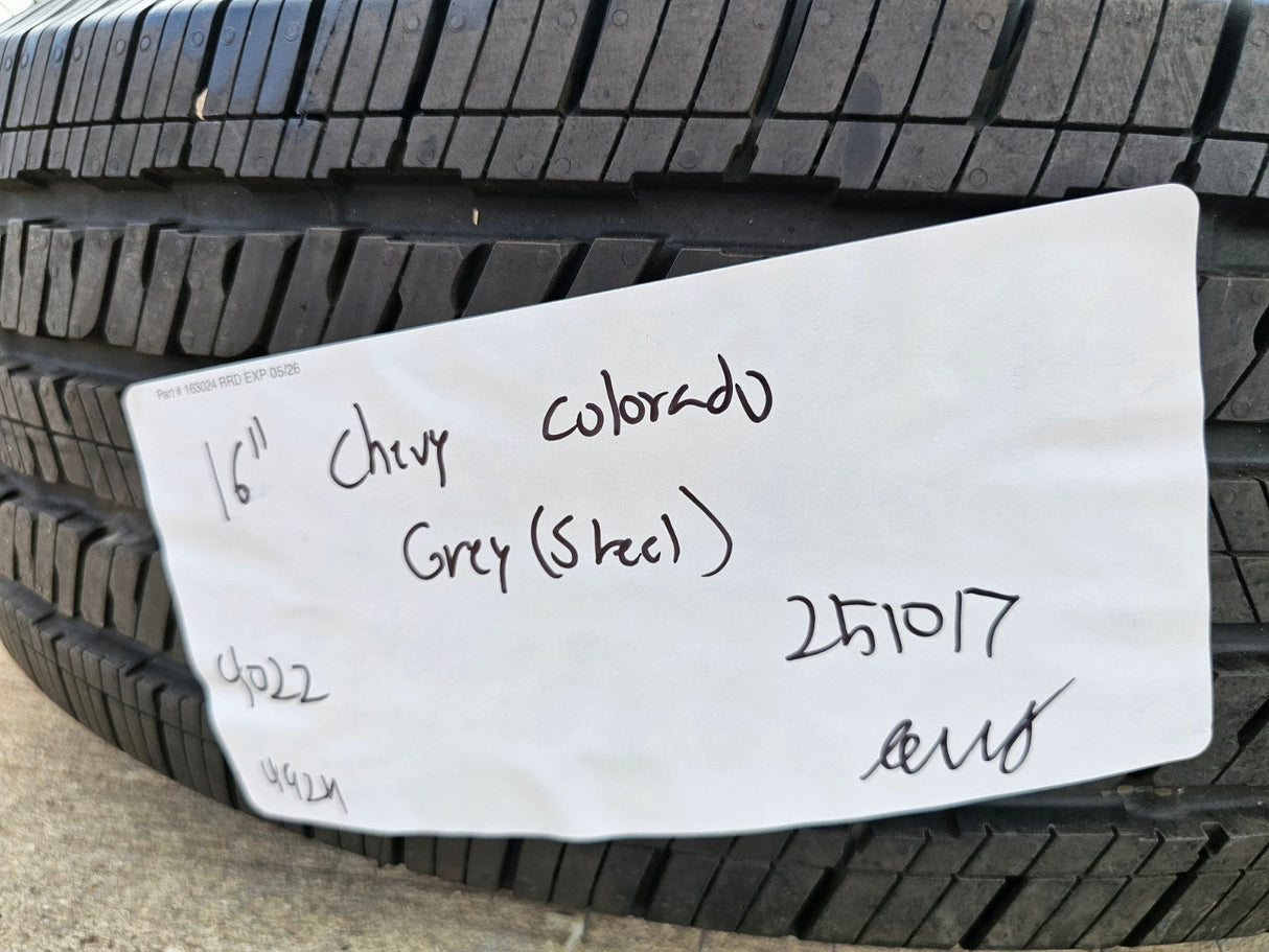 16" Chevy Colorado Z71 GMC Canyon OEM 8109 wheel rim tire spare Texas Truck Tire