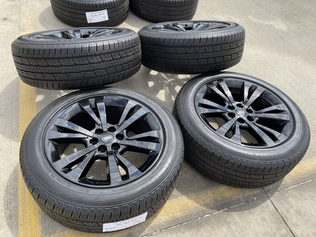 22" Ford F-150 LIMITED OEM rims wheels 10264 black Expedition NEW Texas Truck Tire