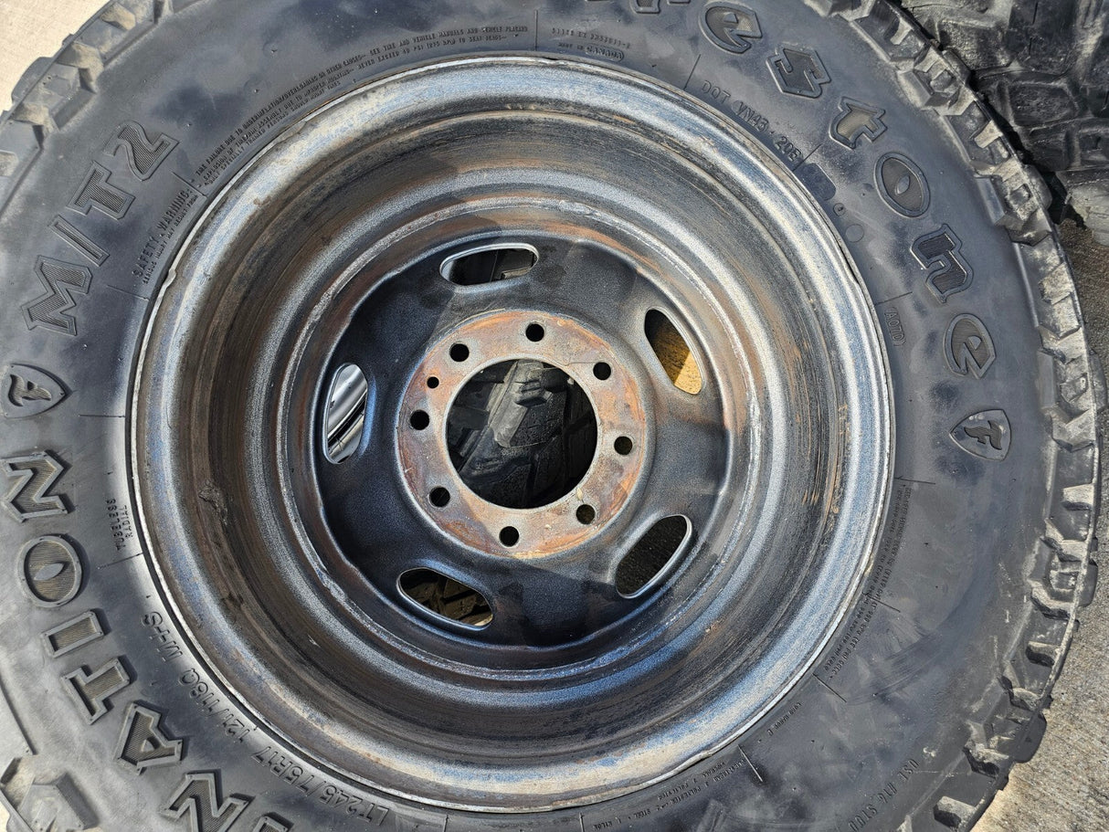 17" Ford F-250 F-350 OEM 3828 wheels rims tires FIRESTONE DESTINATION M/T2 Texas Truck Tire