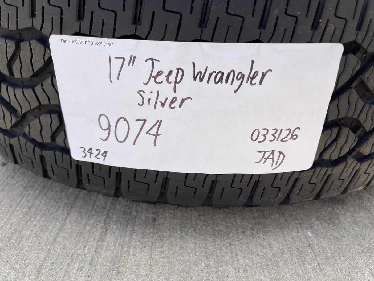 17" Jeep Gladiator OEM wheels rims 9074 Wrangler GOODYEAR TERRITORY A/T NEW Texas Truck Tire