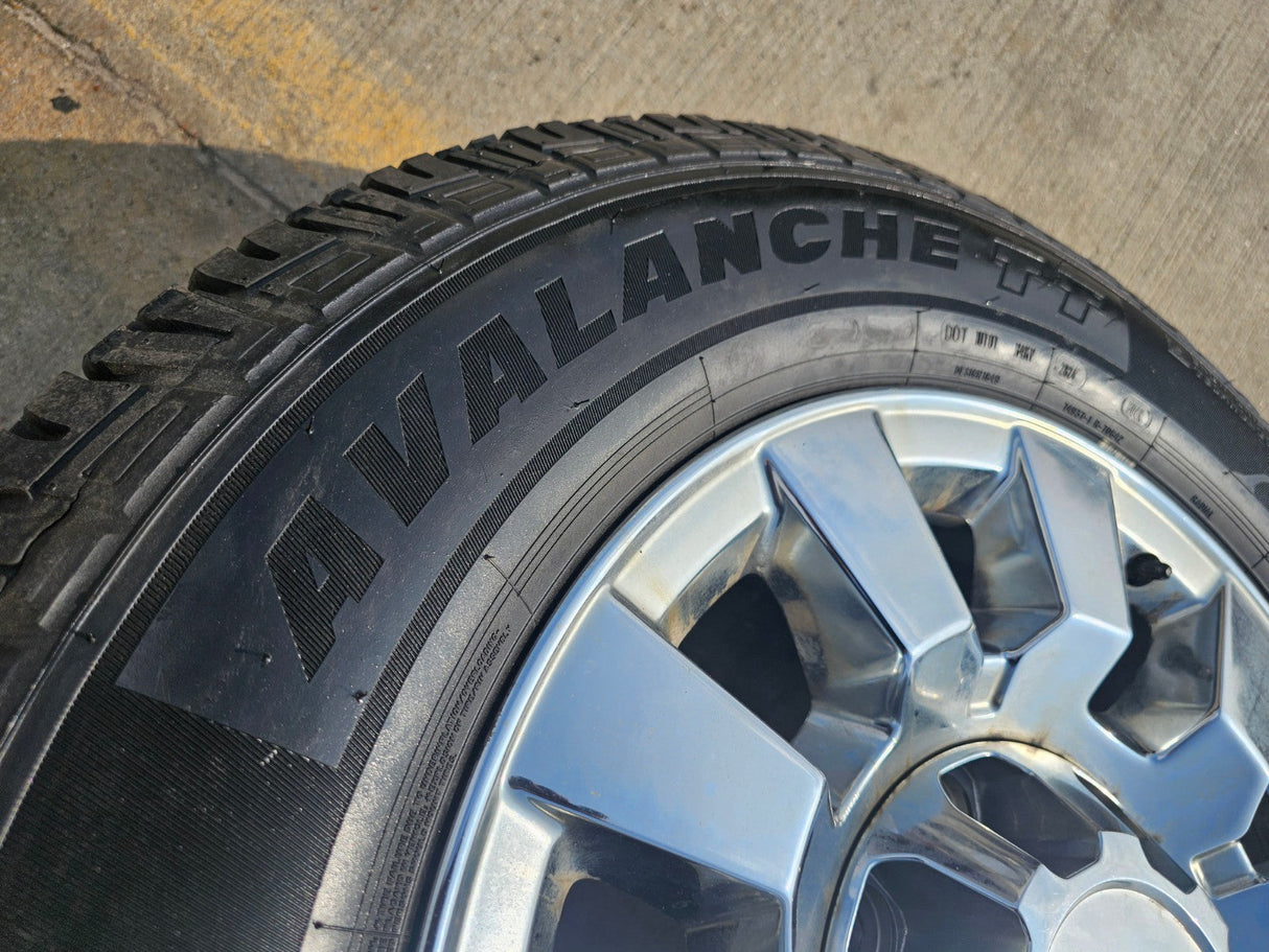 20" GMC Sierra 2500 3500 DENALI OEM 5704 wheels rims tires HERCULES Texas Truck Tire