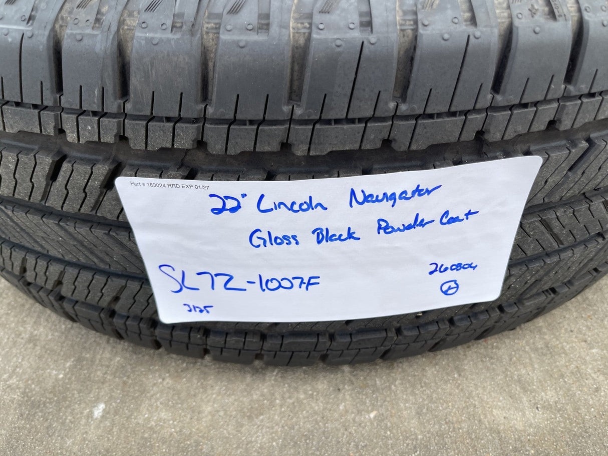 22" Lincoln Navigator OEM 94225 rims wheels BLACK LABEL 2025 2026 MICHELIN NEW Texas Truck Tire