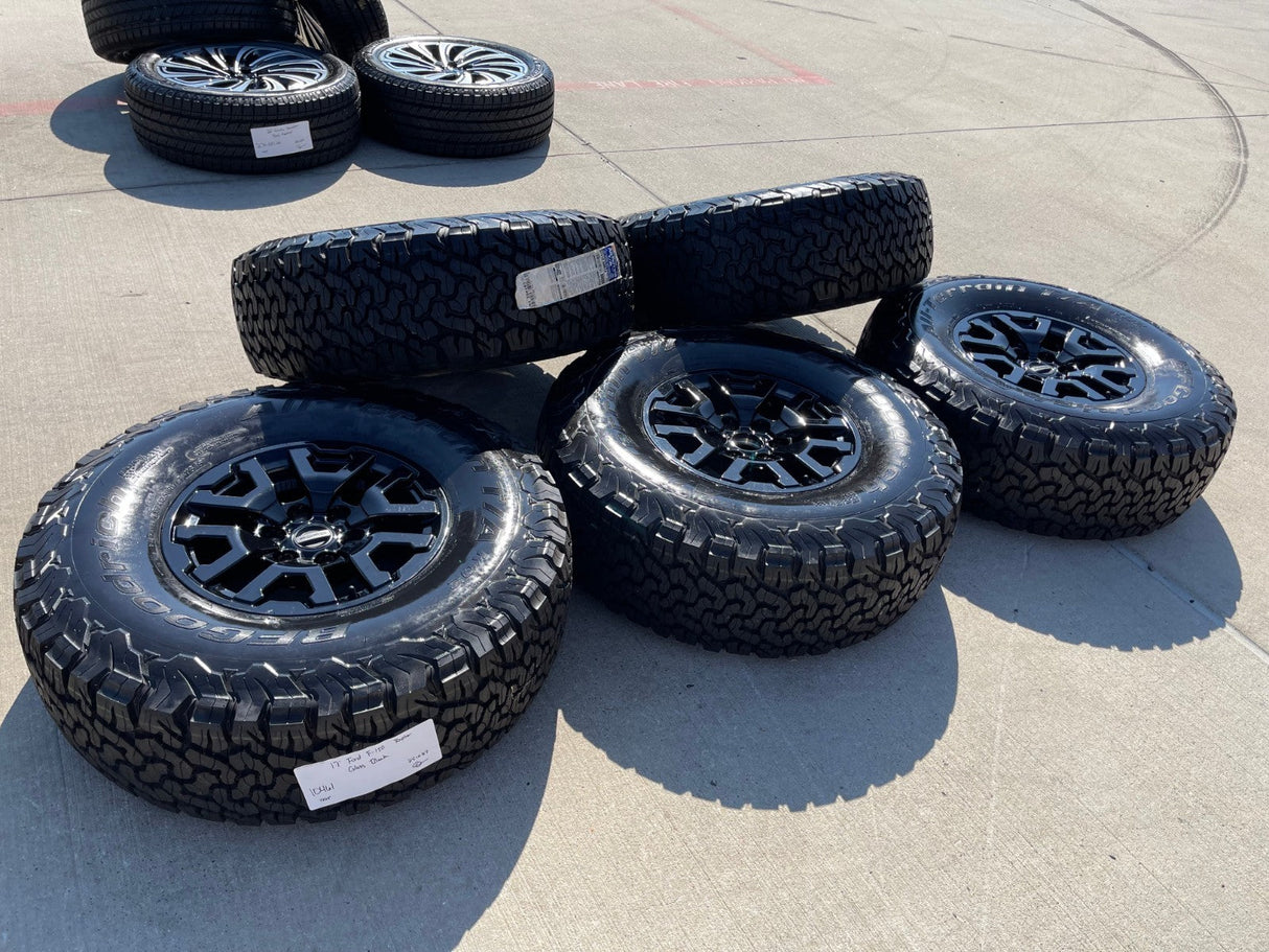 17" Ford F-150 Raptor Bronco OEM rims wheels BFG 10461 tires 2025 2026 BFG NEW Texas Truck Tire