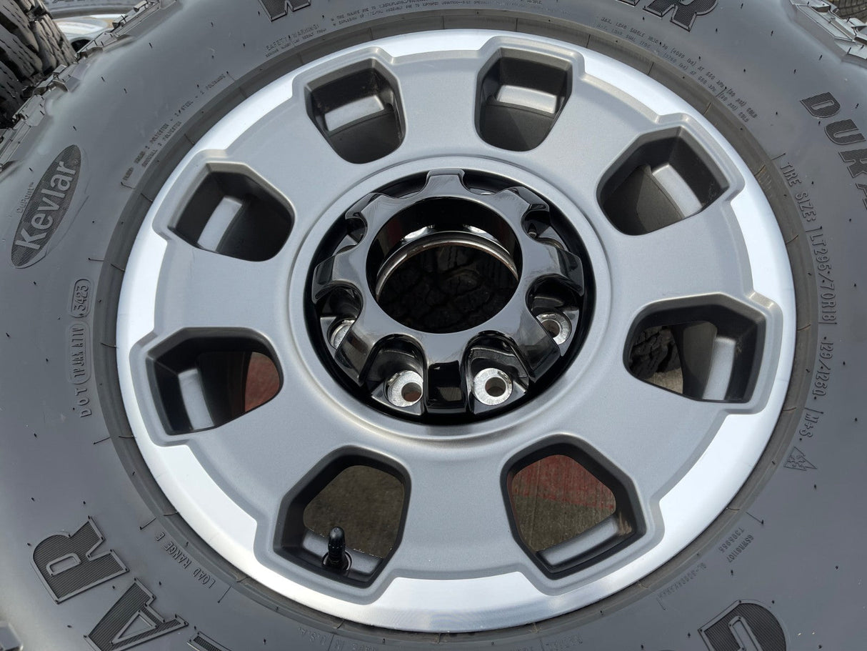 18" Ford F-250 F-350 OEM TREMOR rims wheels 10482 tires 35" DURATRAC R/T Texas Truck Tire