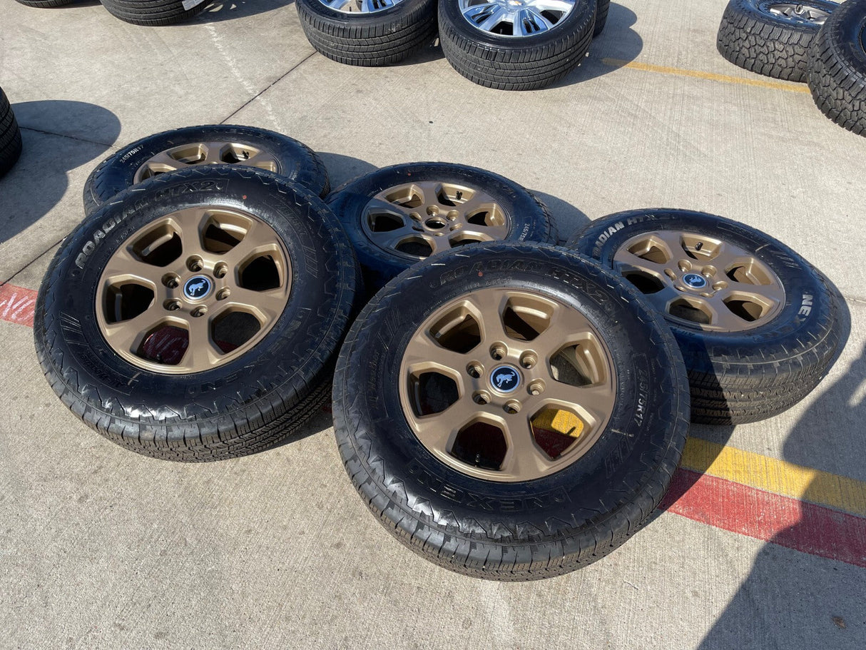 17" Ford Bronco HERITAGE wheels rims OEM 10384 10384 BRONZE 2023 2024 2025 NEW Texas Truck Tire