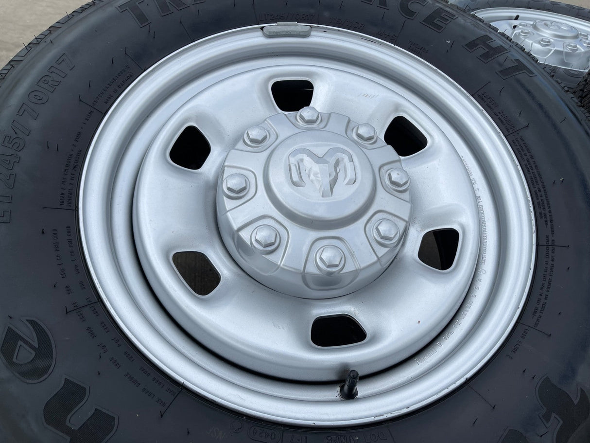 17" Ram 2500 3500 Laramie Power Wagon OEM 2497 wheels rims 2024 2025 2026 NEW Texas Truck Tire