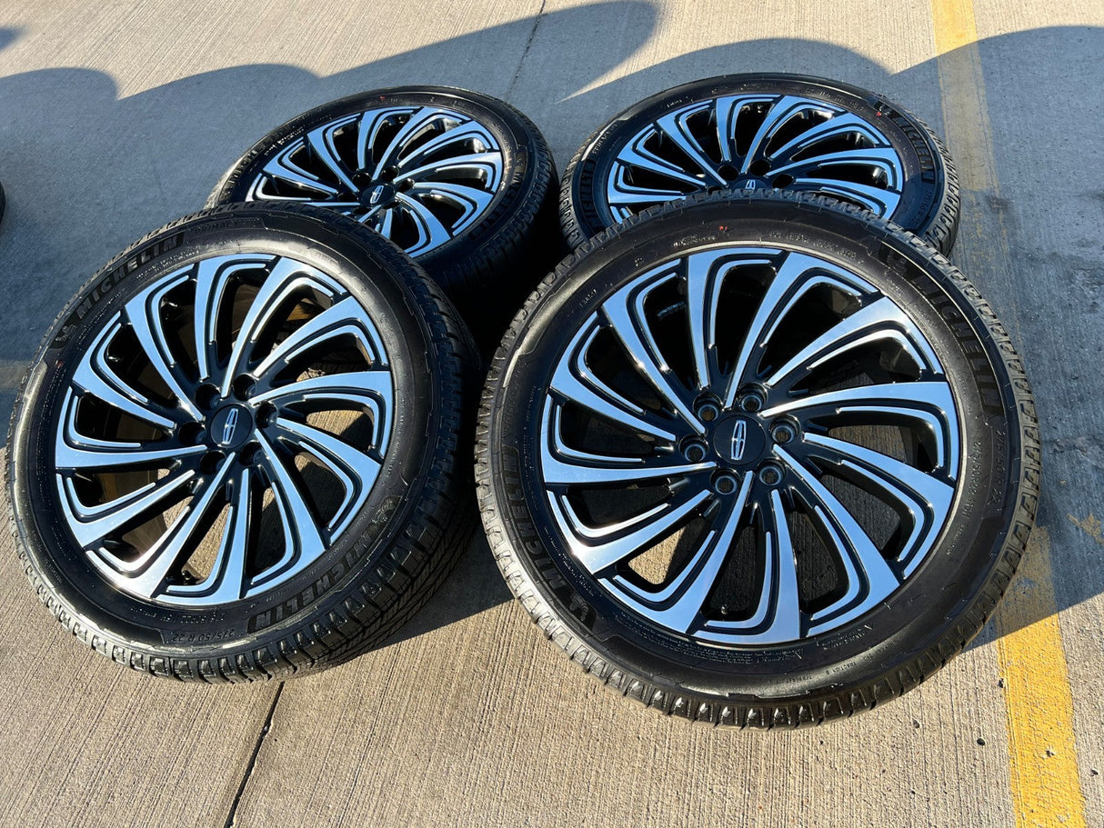 22" Lincoln Navigator OEM 10666 rims wheels BLACK LABEL 2025 2026 MICHELIN NEW Texas Truck Tire