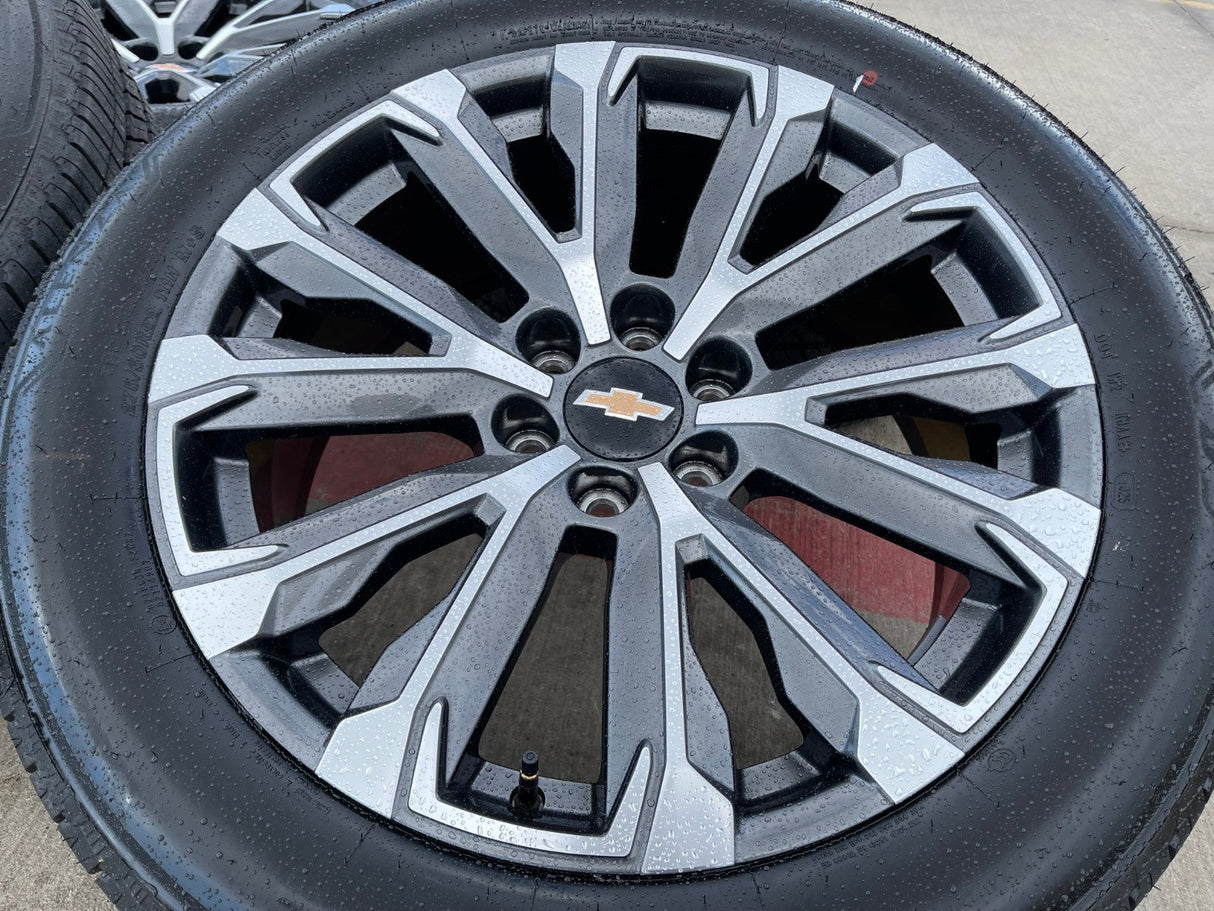22" Chevy Tahoe Silverado Suburban OEM wheels rims 2022 2023 2024 2025 2026 NEW Texas Truck Tire