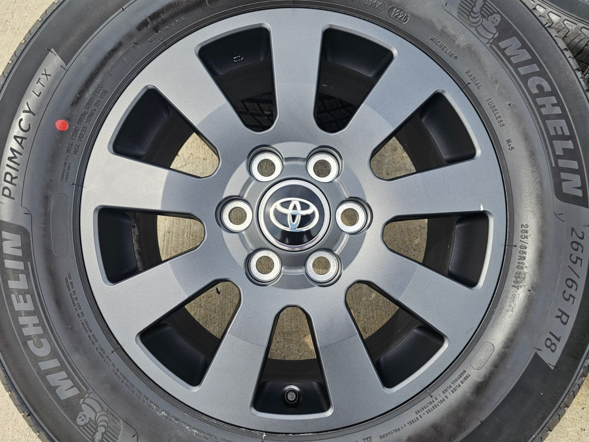 18" Toyota Land Cruiser OEM TRD wheels rims 95952 Tundra Sequoia MICHELIN NEW Texas Truck Tire