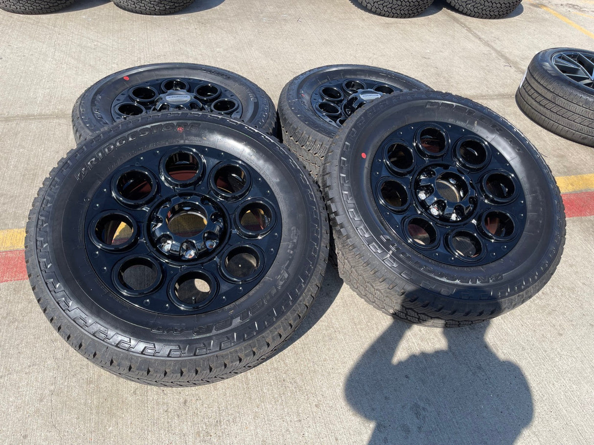 20" Ford F-250 F-350 OEM black Lariat 10299 10484 wheels rims 2024 2025 2026 NEW Texas Truck Tire