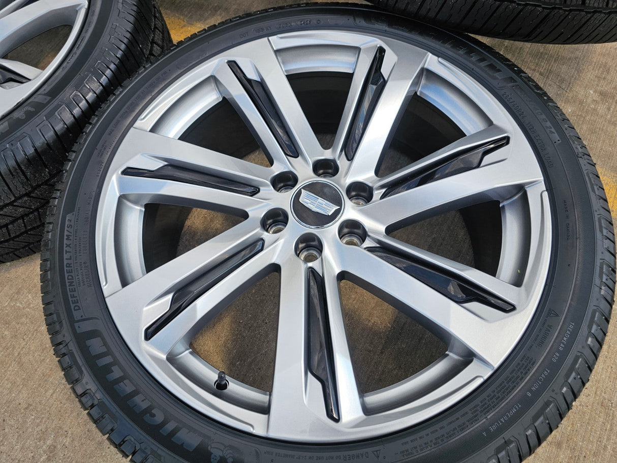 24" Cadillac Escalade V OEM wheels rims 2024 2025 2026 2027 NEW MICHELIN Texas Truck Tire