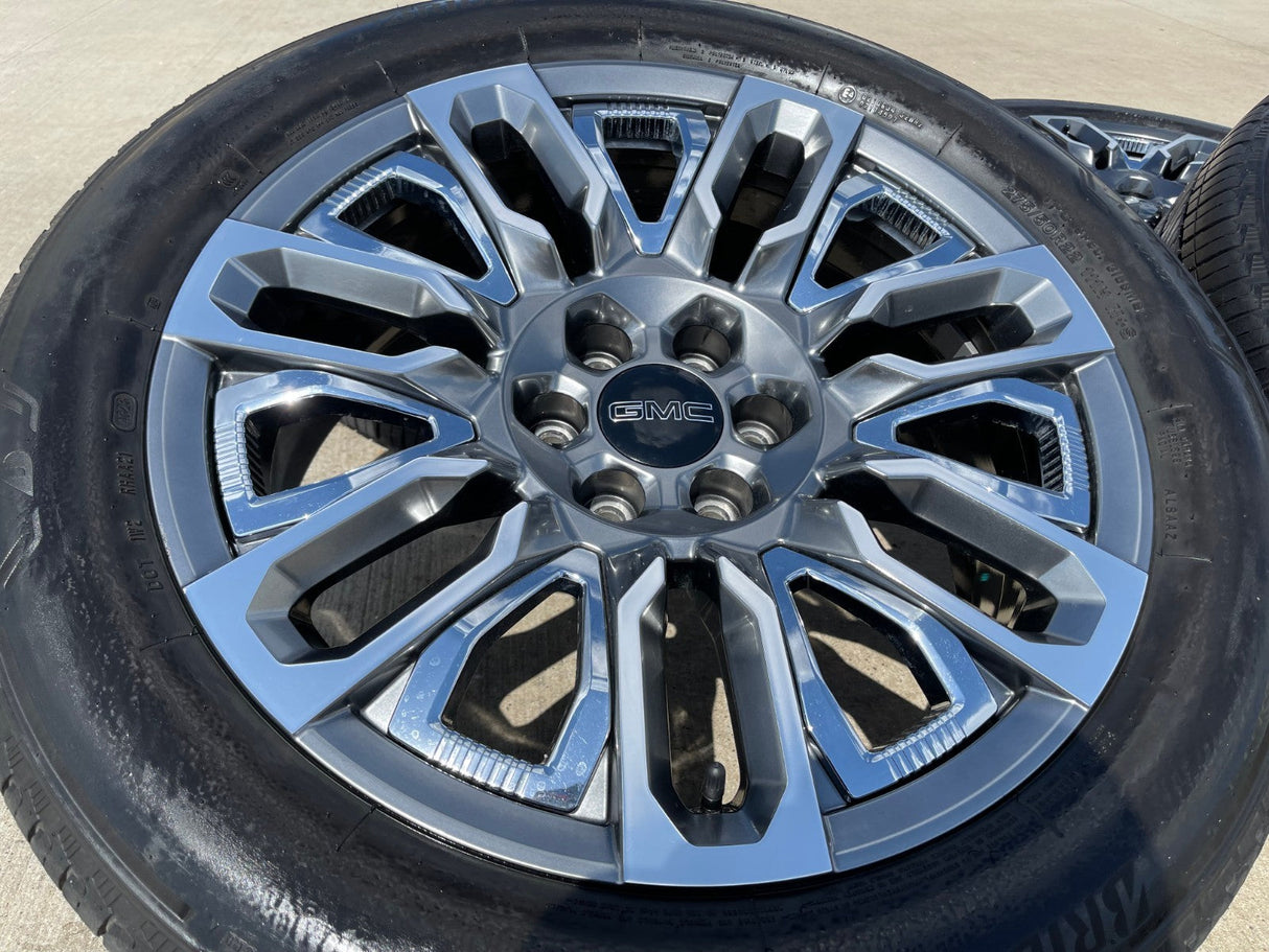 22" GMC Yukon Chevy Tahoe Escalade OEM 95486 wheels rims 2023 2024 2025 2026 Texas Truck Tire