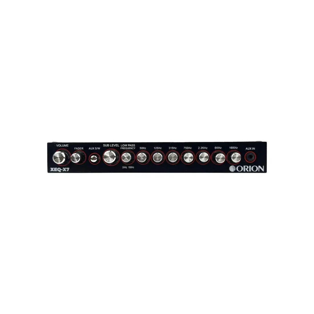 Orion XEQ-X7 7-Band Graphic Equalizer w/ Front AUX Input Orion