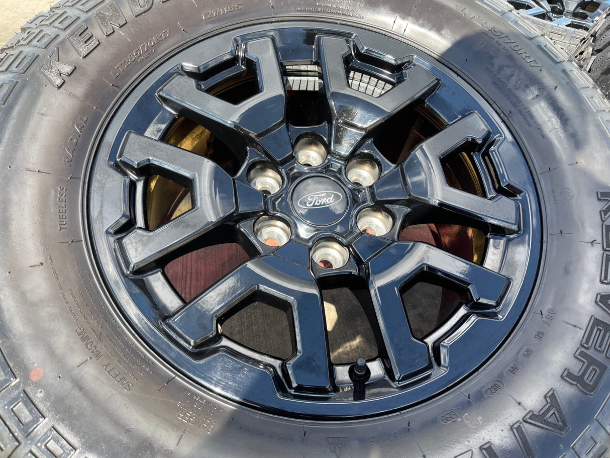 17" Ford F-150 Raptor Bronco OEM rims wheels 10461 tires KENDA 33" Texas Truck Tire