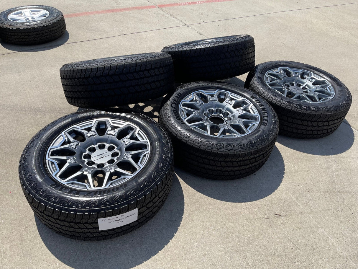 22" Hummer EV HEV 2500 OEM 8x165 14094 wheels rims tires 2023 2024 2025 2026 NEW Texas Truck Tire