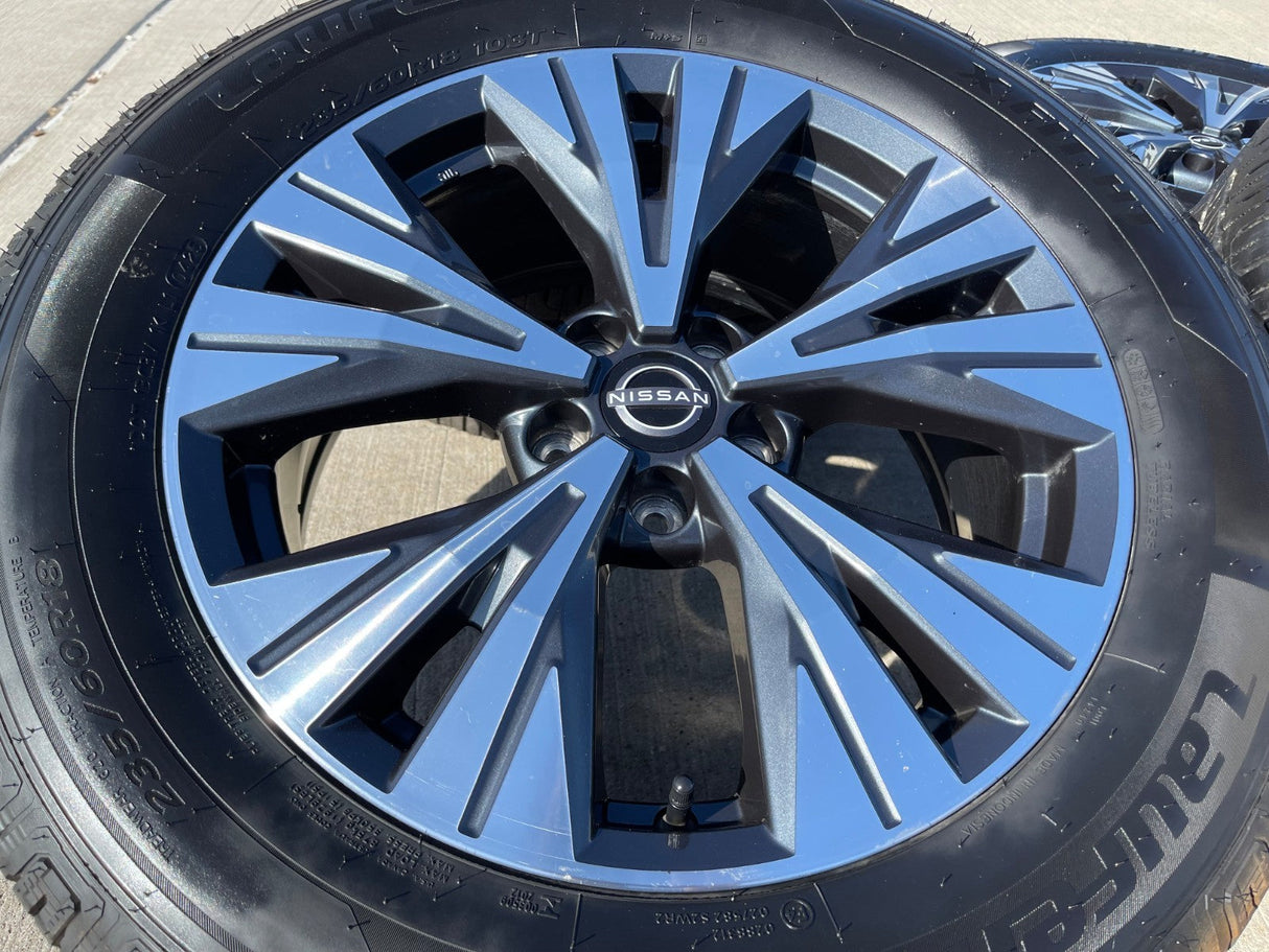 18" Nissan Murano Pathfinder FX35 FX45 QX60 OEM 62828 wheels rims 2023 2024 2025 Texas Truck Tire