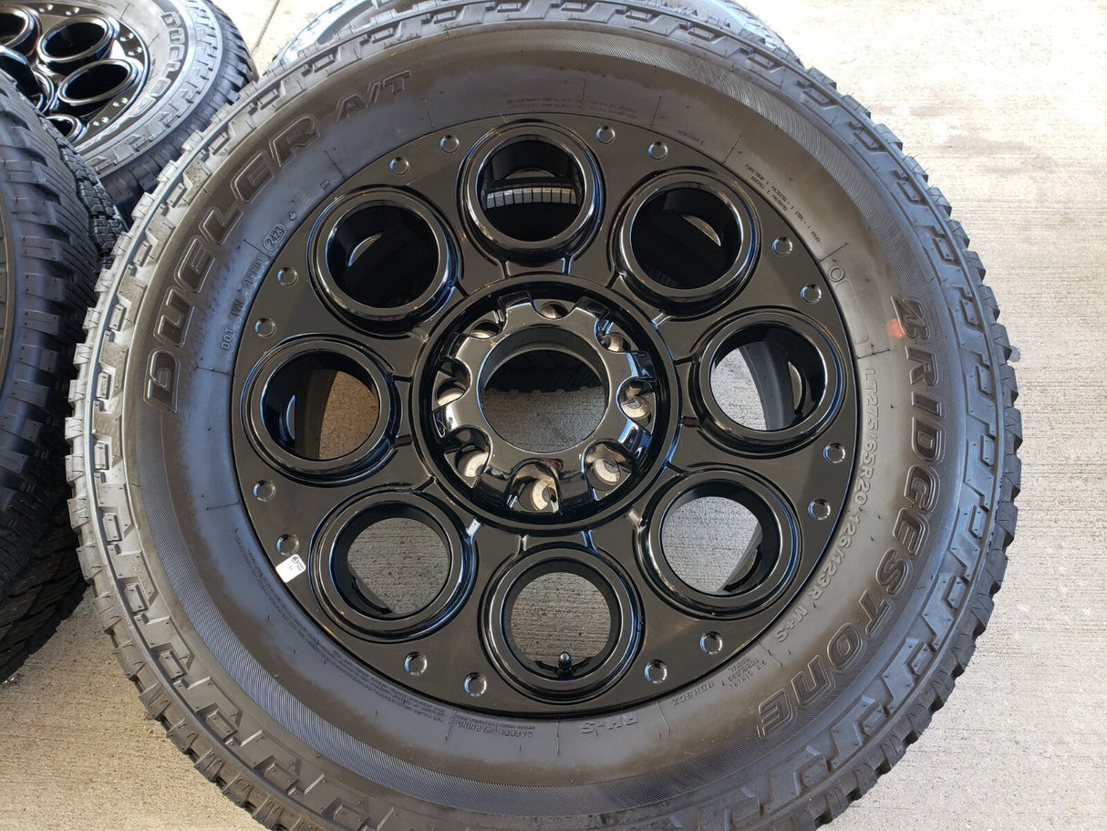 20" Ford F-250 F-350 OEM black TREMOR 10484 10299 wheels rims BRIDGESTONE Texas Truck Tire