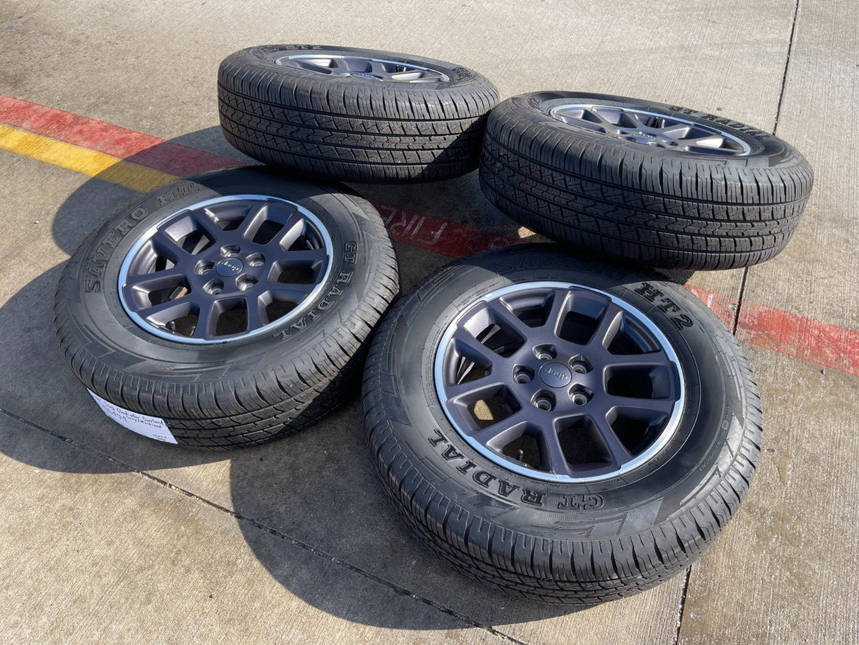18" Jeep Gladiator Overland OEM wheels rims Wrangler 9241 96494 tires Texas Truck Tire