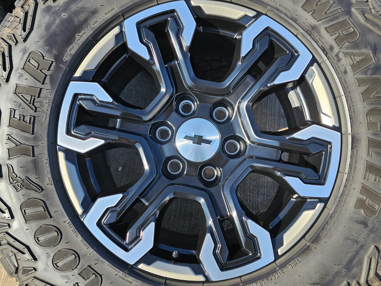 18" Chevy Silverado ZR2 Tahoe TRAIL BOSS Sierra OEM 95415 wheels rims GOODYEAR Texas Truck Tire