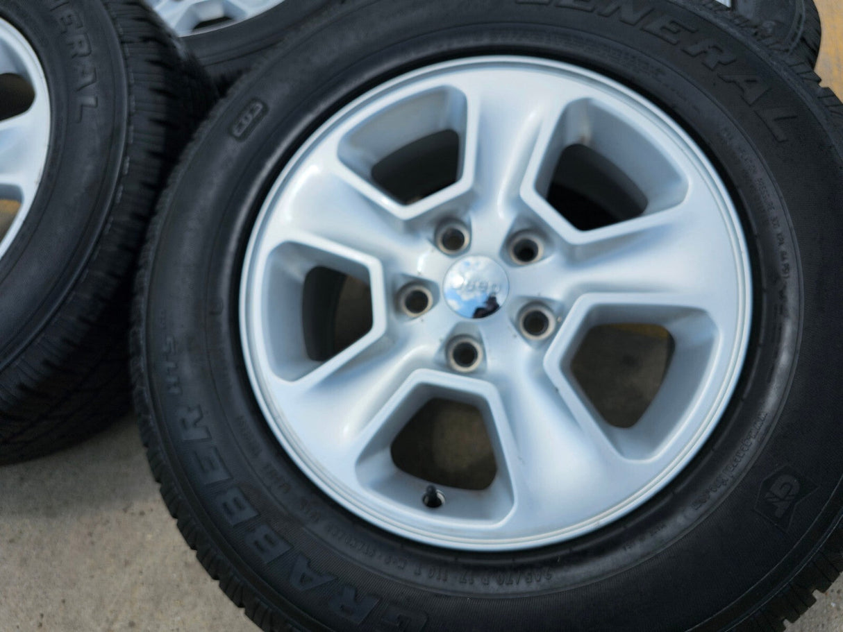 17" Jeep Grand Cherokee OEM wheels rims 9135 tires GENERAL Texas Truck Tire