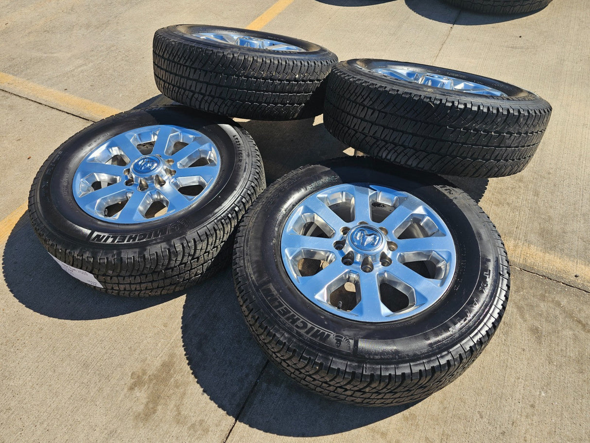20" Dodge Ram 2500 3500 LARAMIE OEM 2700 wheels rims tires MICHELIN Texas Truck Tire