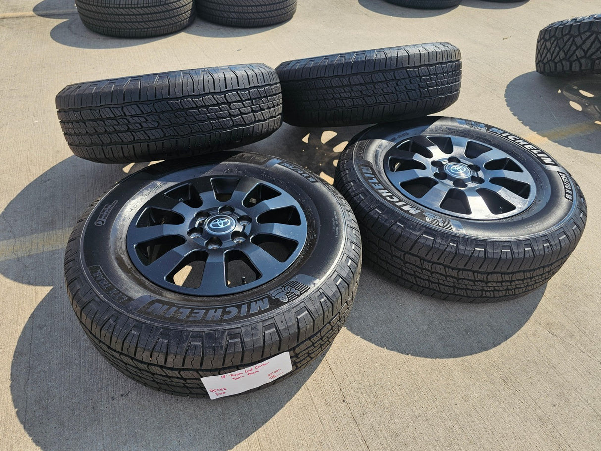 18" Toyota Land Cruiser OEM TRD black wheels rims 95952 Tundra Sequoia Texas Truck Tire