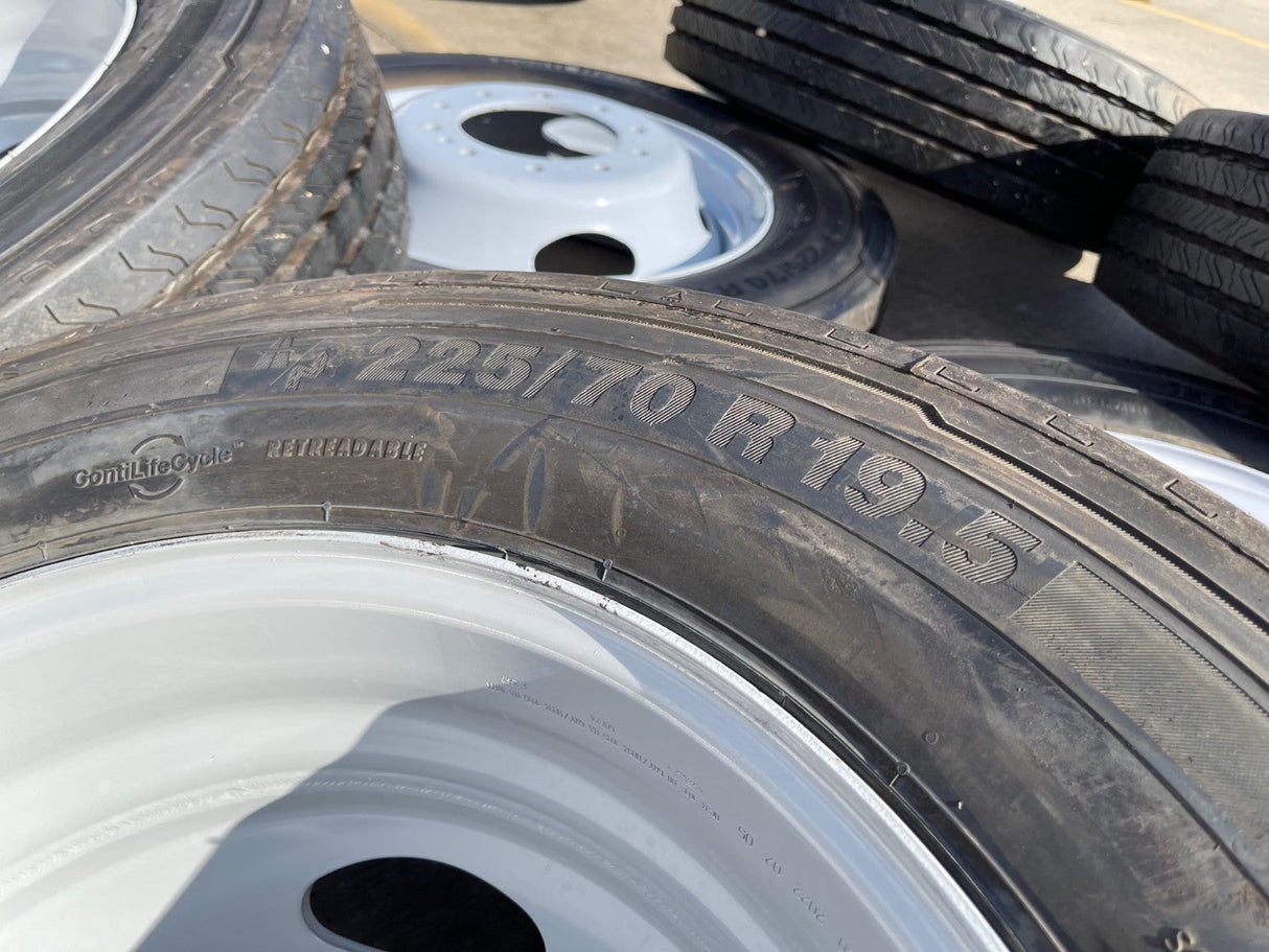 19.5" Ford F-450 Dually F-550 rims wheels RAM 4500 OEM 10x225 CONTINENTAL NEW Texas Truck Tire