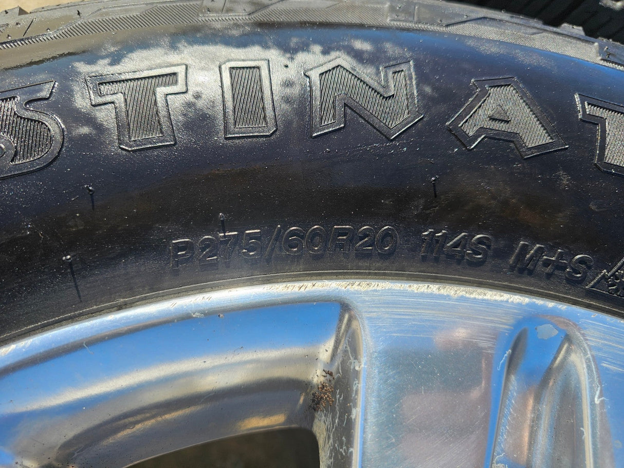 20" Toyota Tundra TSS TRD T Force OEM wheels rims 5x150 tires FIRESTONE A/T2 Texas Truck Tire