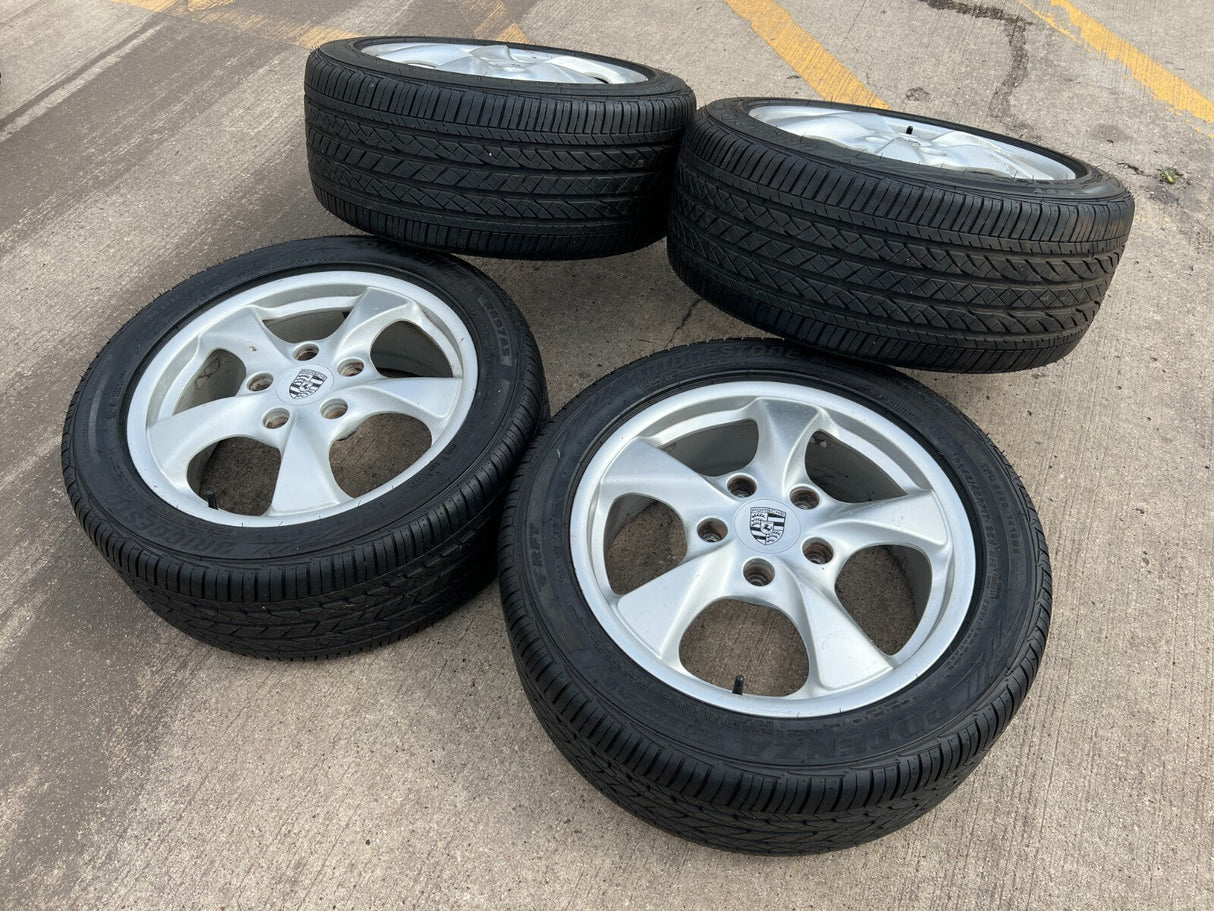 17" Porsche Boxster OEM wheels rims 67258 67259 tires DISCOUNTED Texas Truck Tire