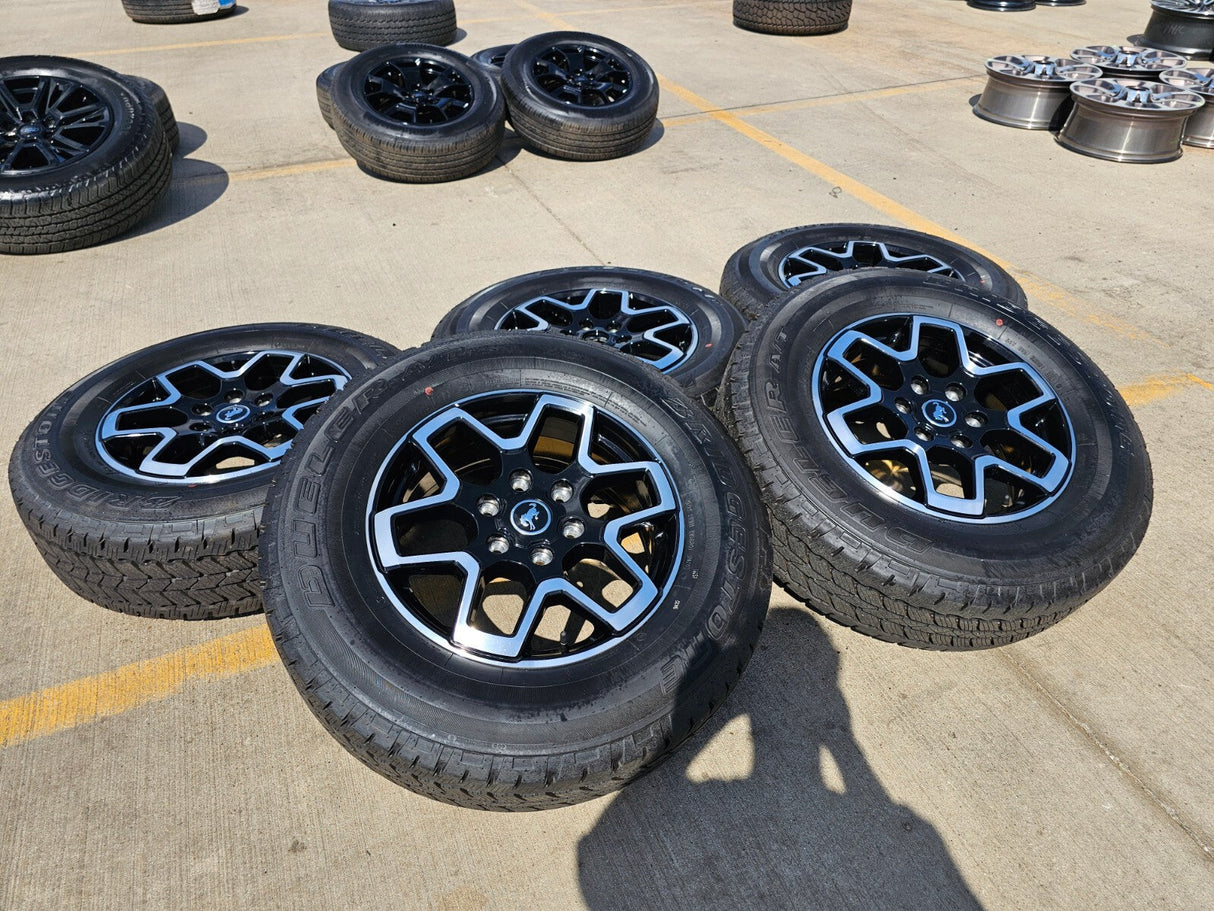 18" Ford Bronco wheels rims black 95213 Ranger 2022 2023 2024 2025 NEW Texas Truck Tire